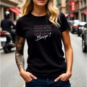 T-Shirt Shooter Ready Beep Femme