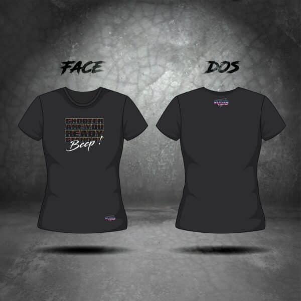 T-Shirt Shooter Ready Beep Femme