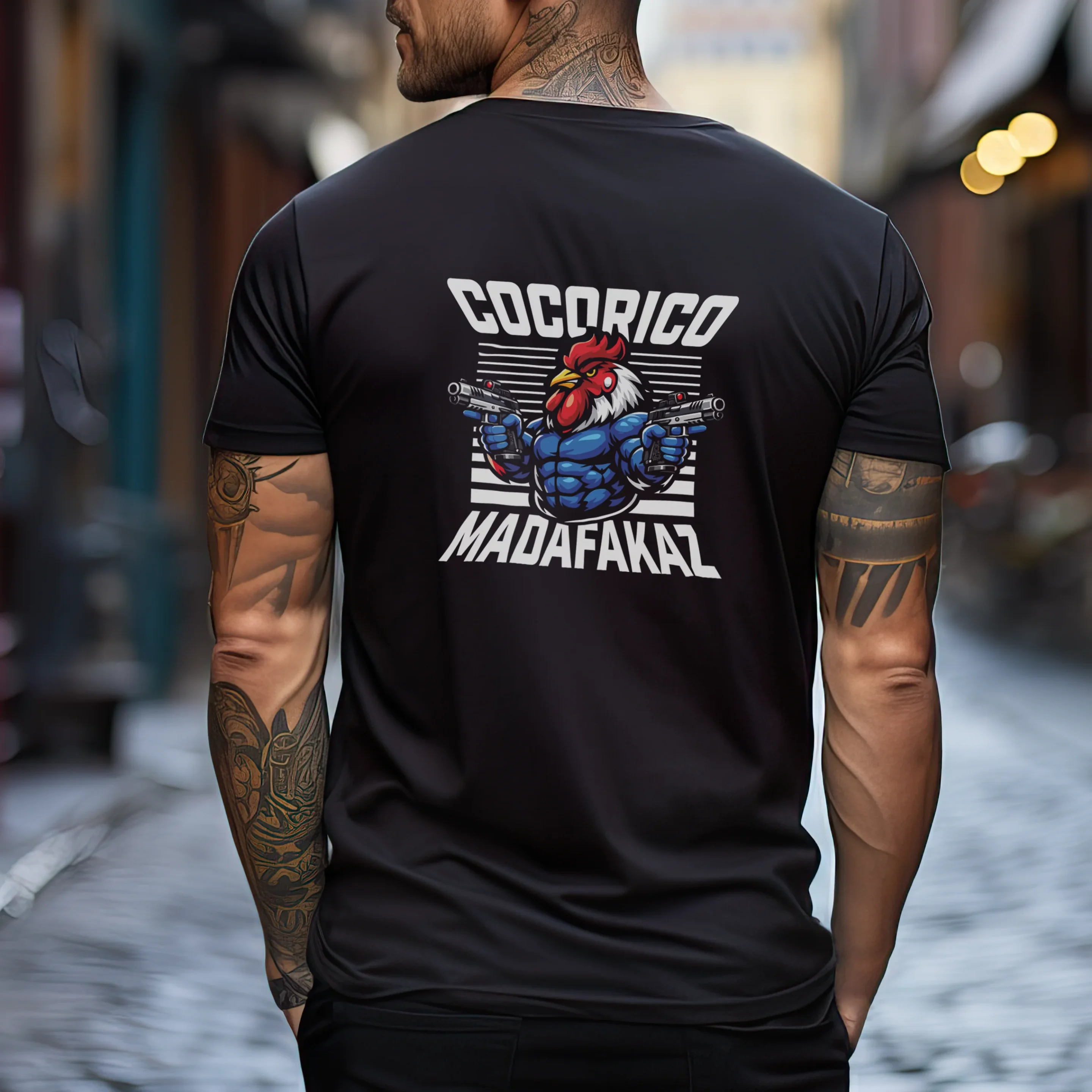 T-Shirt Cocorico Madafakaz Homme