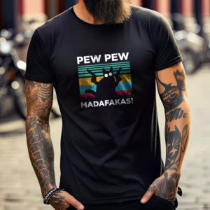 T-Shirt PewPew Madafakas Homme